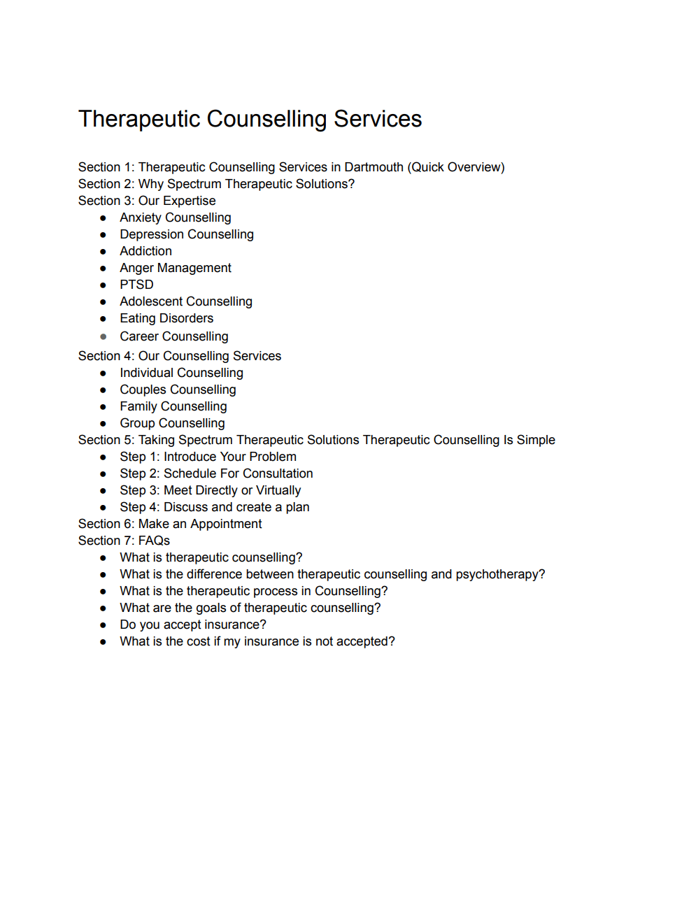 Keyword Planning & Building the service architecture
