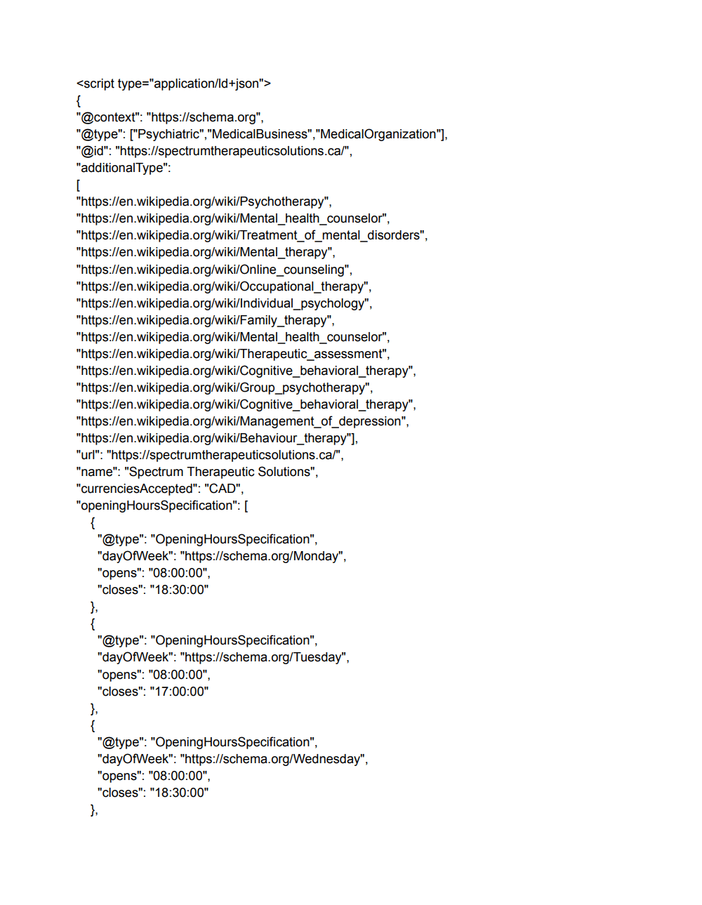 ADVANCED SCHEMA MARKUP